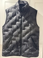 Superdry Bodywarmer Studios Padded Gilet Full Zip Sleeveless Lightweight Black L