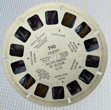 Vintage View-master Slide Reel 290 Desert Wildflowers In bloom