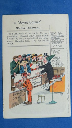 Vintage comic postcard - comic, 1900s