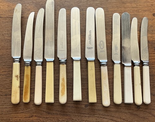 Old various faux bone - &,