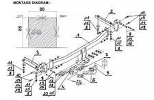 Swan Neck Tow Bar For HONDA