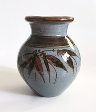 Vintage Nick Douglas Devon Studio Pottery Stoneware Vase Impressed Stamp