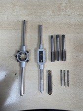 9pc Metric Tap Set Threading Tool Kit Tap Handle Wrench Set Hand Tools