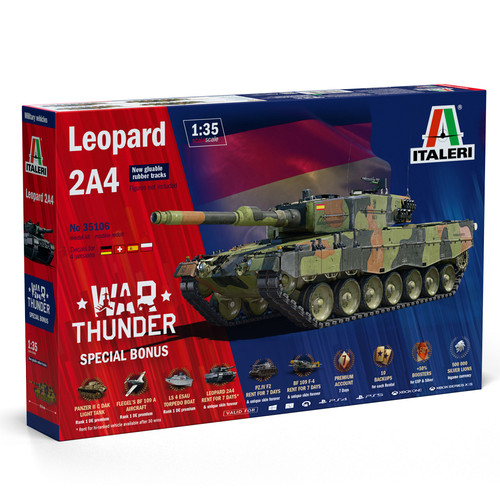 Italeri leopard 2a4 - italeri, tank
