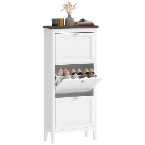 Homcom shoe cabinet with - shoe,