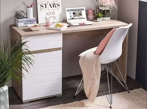 Desk oak white - &,