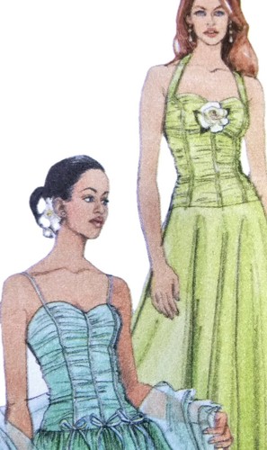 1980s ruched strapless formal - 1980s,