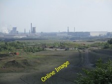 Photo 6x4 Nodding donkeys and steelworks Scunthorpe In the centre of the  c2014