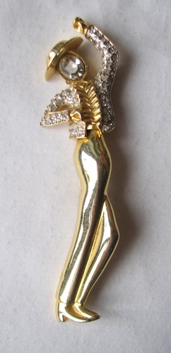 Vintage large gold - vintage, tone