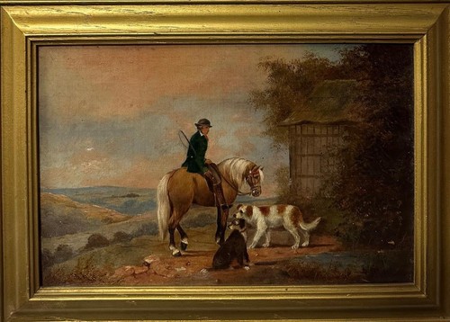 19thc school antique - school, oil