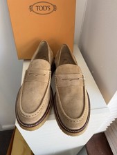 TOD'S Suede penny loafers UK