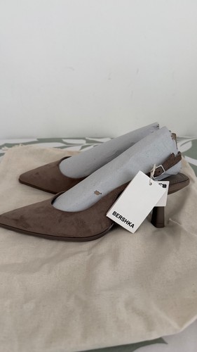 Bershka taupe women kitten - bershka,