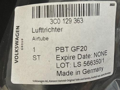 Genuine flow straightener - straightener, vw