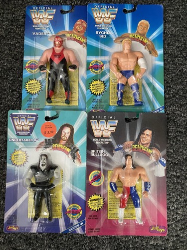 1996 wwf bendable figures - wwf,
