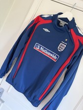 2007-09 England Umbro 1/4 Zip Drill Top