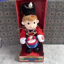 Christmas Toy Soldier Marching Moving Feet & Plays Music Xmas Rare Decoration