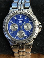 Vintage Fossil Blue BQ-8793
