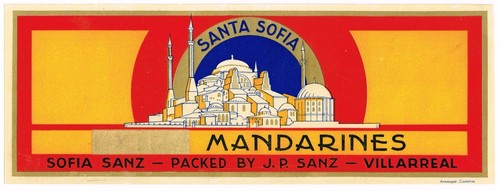 Original crate label spanish - crate,
