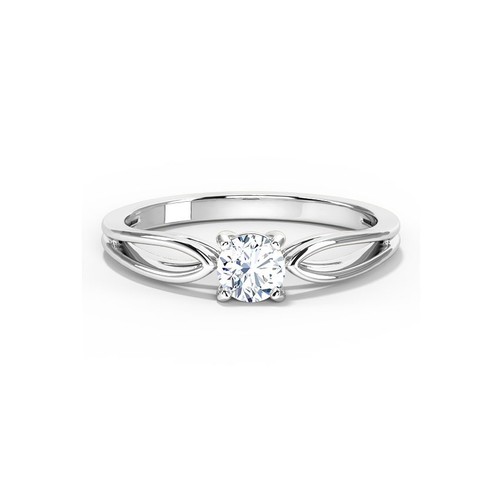 Moissanite ring sterling - moissanite,