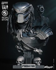The Predator Bust  – High Detail 3D Printed Model Unpainted