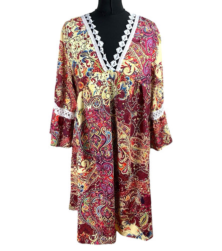 Multicolour smocked tunic - multicolour,