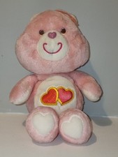 Care Bears Vintage Original 1980’s Love-a-lot Bear - Soft Toy Plush Kenner 13”