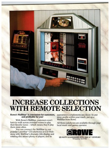 1980s rowe wallstar laserstar - 1980s,