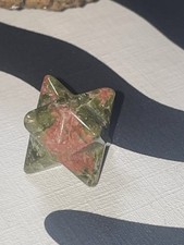 Unakite Merkaba Star Crystal Healing Stone Altar Decor Christmas Gift