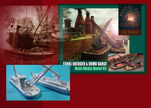 Canal barge dredger - canal, and