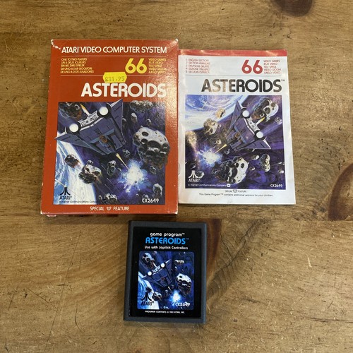 Vintage atari 2600 asteroids - vintage,