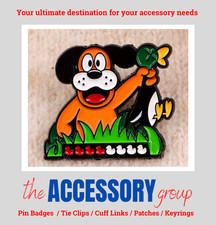 New Cartoon Dog & Dug Fun Fair shooting game funny pin badge tie pin badge metal