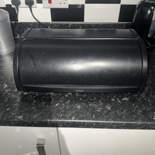 Pre-owned Brabantia Large Roll Top Bread Bin, Matte Black