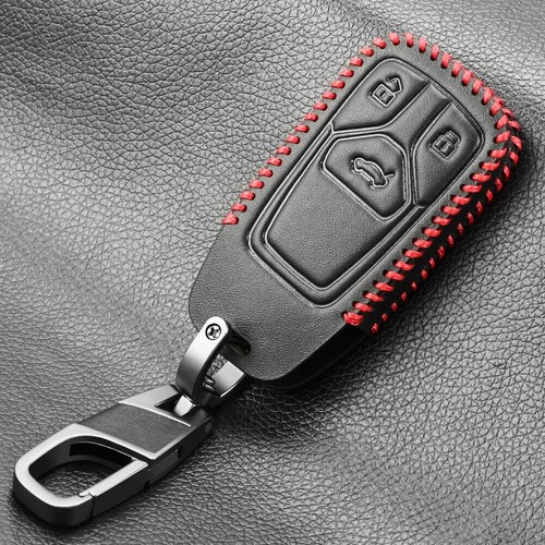 Leather key fob - leather, for