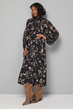 Wallis Black Fit & Flare Dress