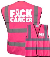 F*CK Cancer Logo Hi Vis Pink