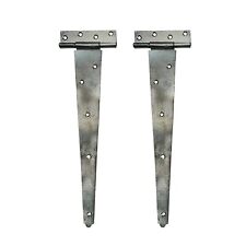 Pair x 16" ZINC PLATED MEDIUM TEE HINGES barn shed door gate furniture