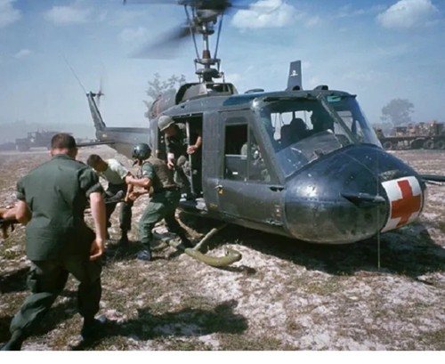 Huey medevac helicopter - huey,