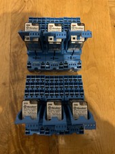 FINDER 97.P4 Relay Base & Relay 56.34.8.110.0020 Relay 110V AC Job Lot x6