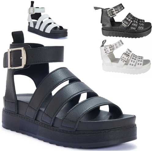 Ladies gladiator sandals - ladies,