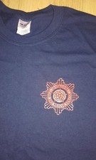 LANCASHIRE FIRE BRIGADE T-SHIRT - all sizes available RED ROSE FIRE FIGHTER