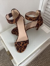 Animal Print Sandals With Heel