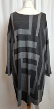 jaeger mIDI Women's Dress Grey Jumper Dress Stretch Long Sleeve XL E4379
