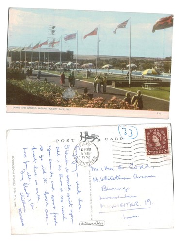 Vintage postcard lawns and - -,