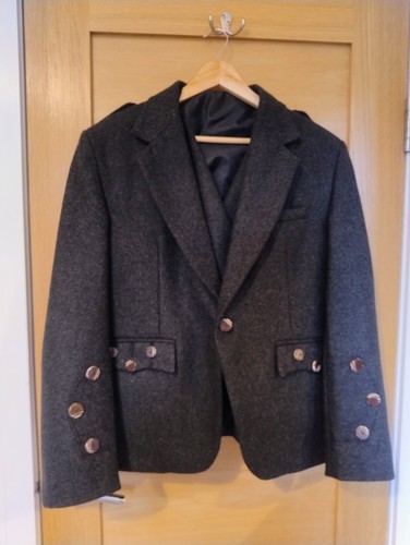 Mens dark grey - tweed, style