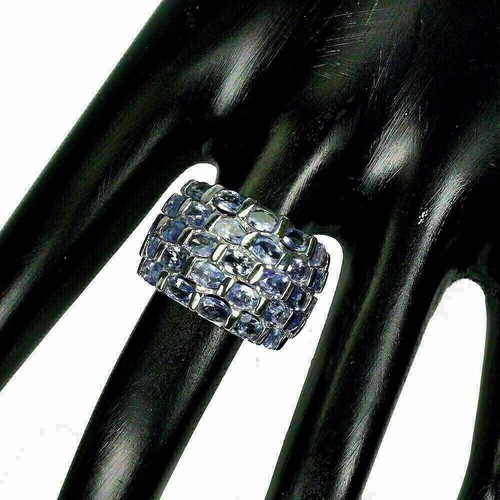 Silver ring tanzanite natural - ring,