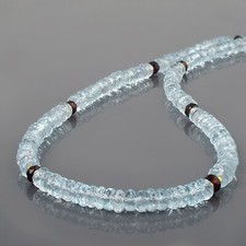 Natural Garnet & Blue Topaz