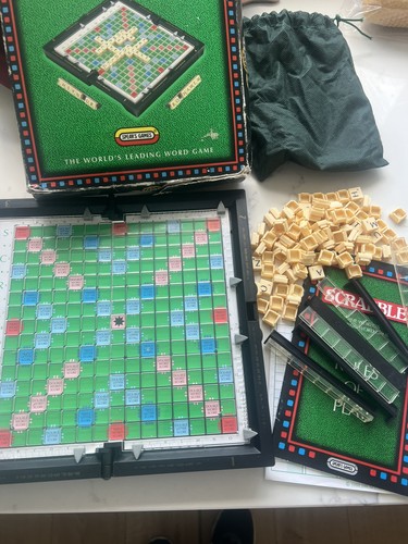 Travel scrabble deluxe board - travel,