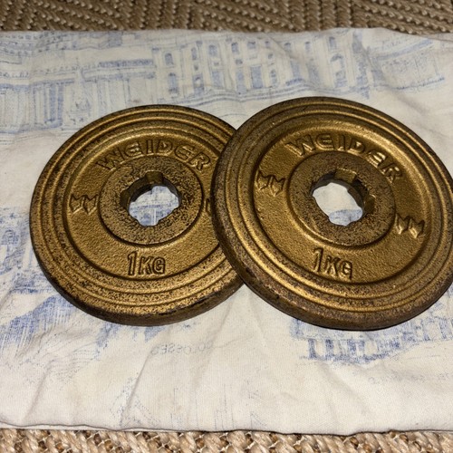 Vintage weider gold cast iron - weider,