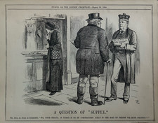 Antique Print c1884 Punch