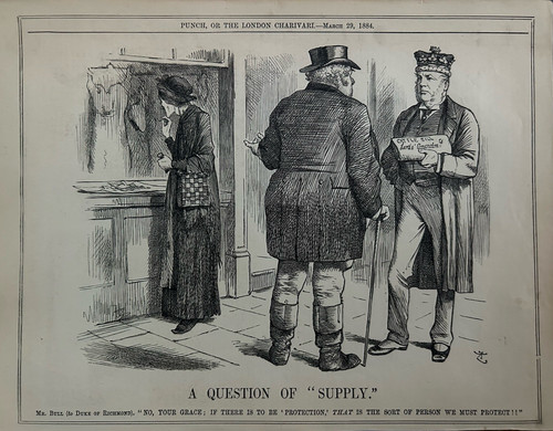 Antique print punch c1884 - punch,
